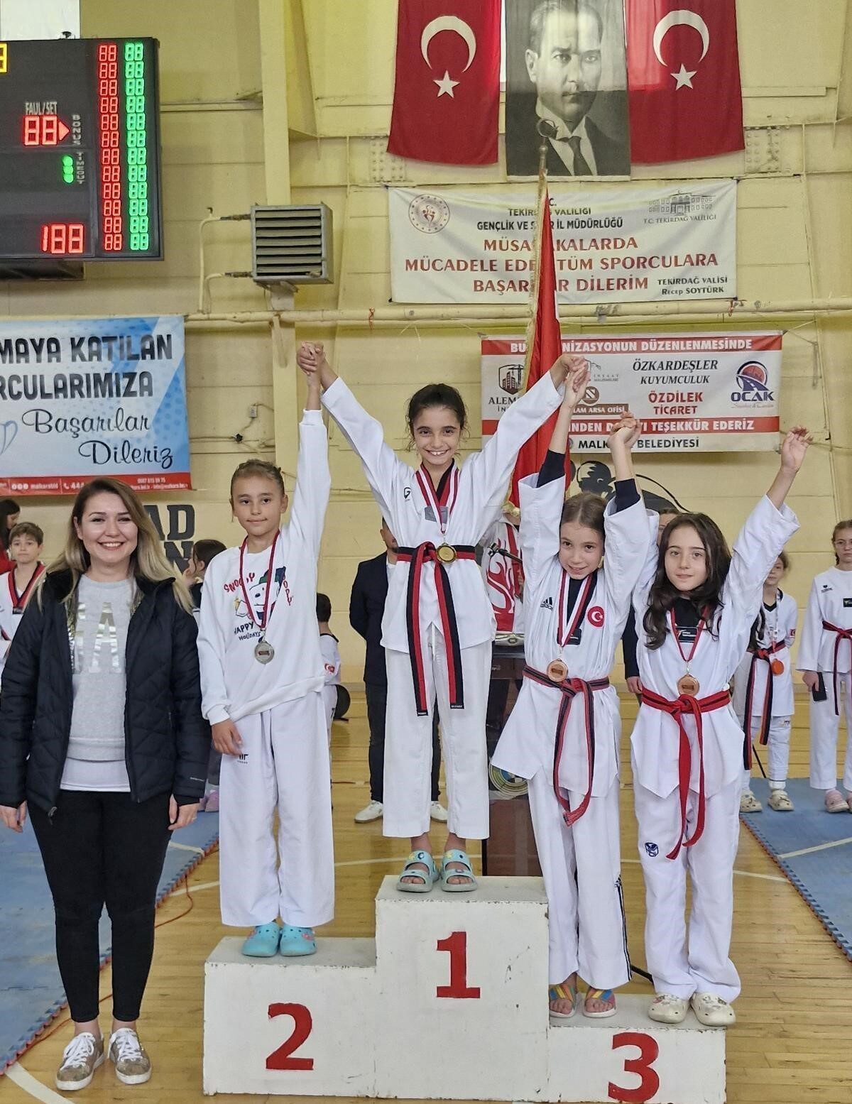 Körfez Gençlerbirliği Spor Kulübü, 18-20 Ekim tarihlerinde Tekirdağ'da düzenlenen Tekvando