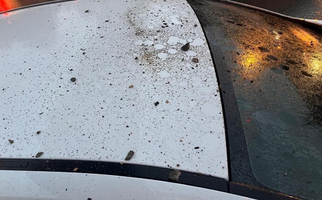 Kırklareli'nin Lüleburgaz ilçesinde E-5 kara yolundaki bir üst geçitten kopan