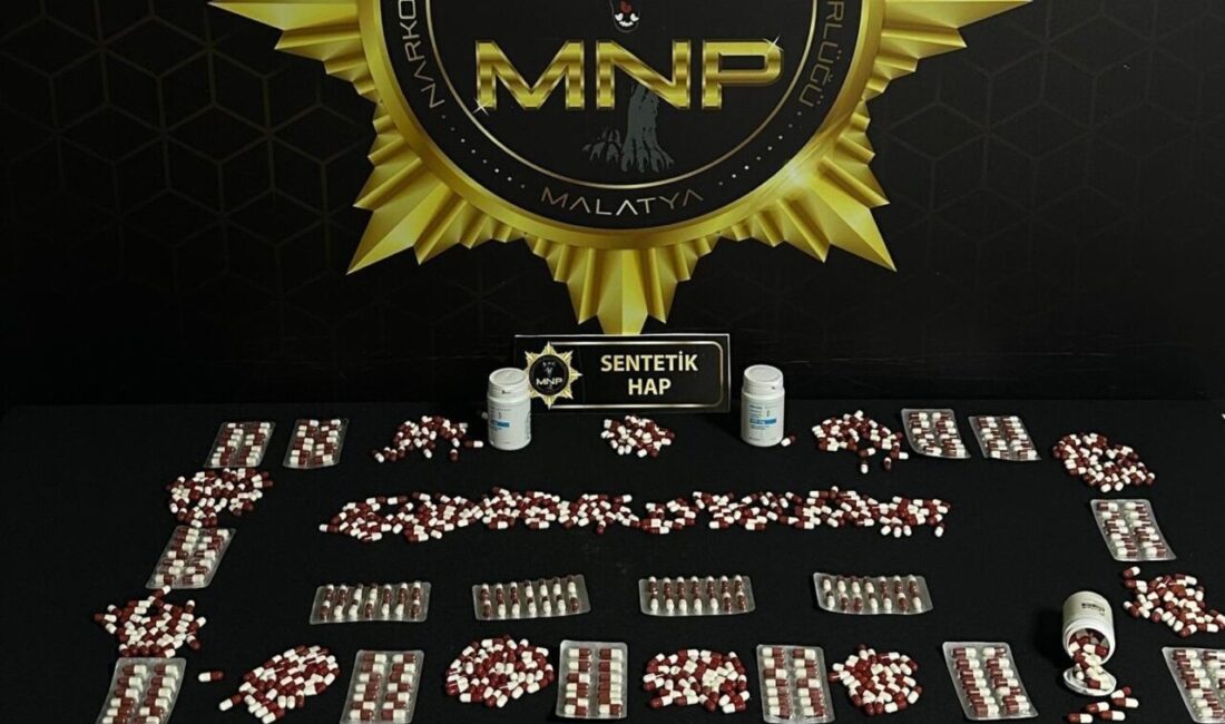 Malatya'da narkotik ekipleri tarafından gerçekleştirilen operasyonda, uyuşturucu madde ticareti yapan