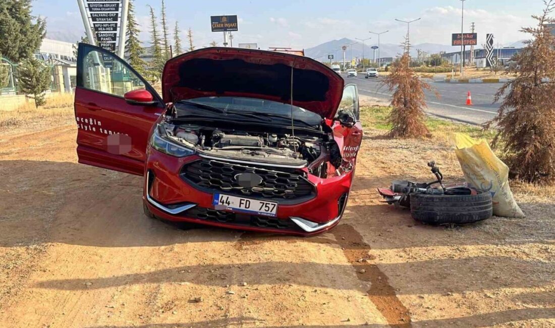 Malatya’da meydana gelen trafik kazasında iki otomobil çarpıştı, 1’i ağır 2 kişi yaralandı. Malatya'nın Yeşilyurt ilçesinde iki otomobilin çarpıştığı kazada, F.S. ve Y.S.