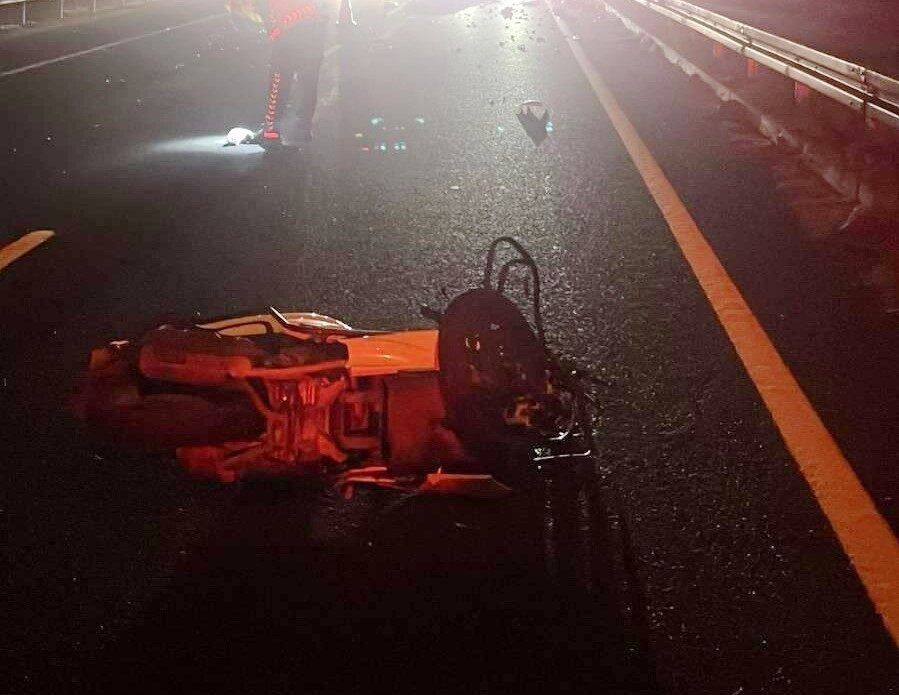 Manisa'nın Salihli ilçesinde meydana gelen motosiklet kazasında 48 yaşındaki Serkan