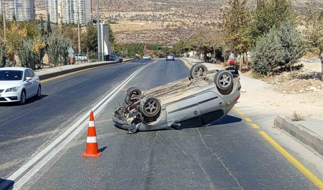 Mardin’in Artuklu ilçesinde, Kayacan Mahallesi'nde sürücüsünün direksiyon hakimiyetini kaybetmesi sonucu