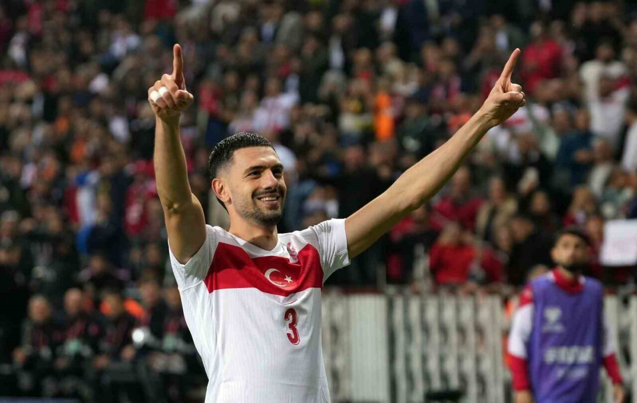 Merih Demiral, A Milli Futbol Takımı'nın Gürcistan'la oynadığı maçta attığı