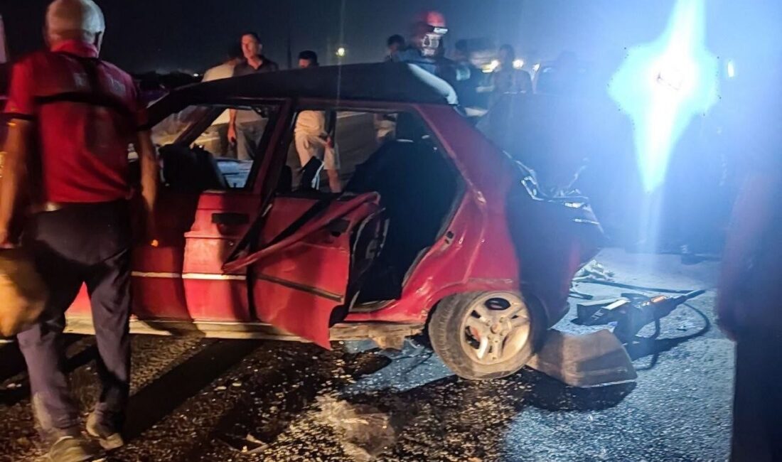 Mersin'in Tarsus ilçesinde iki otomobilin çarpışması sonucu 72 yaşındaki Kerim