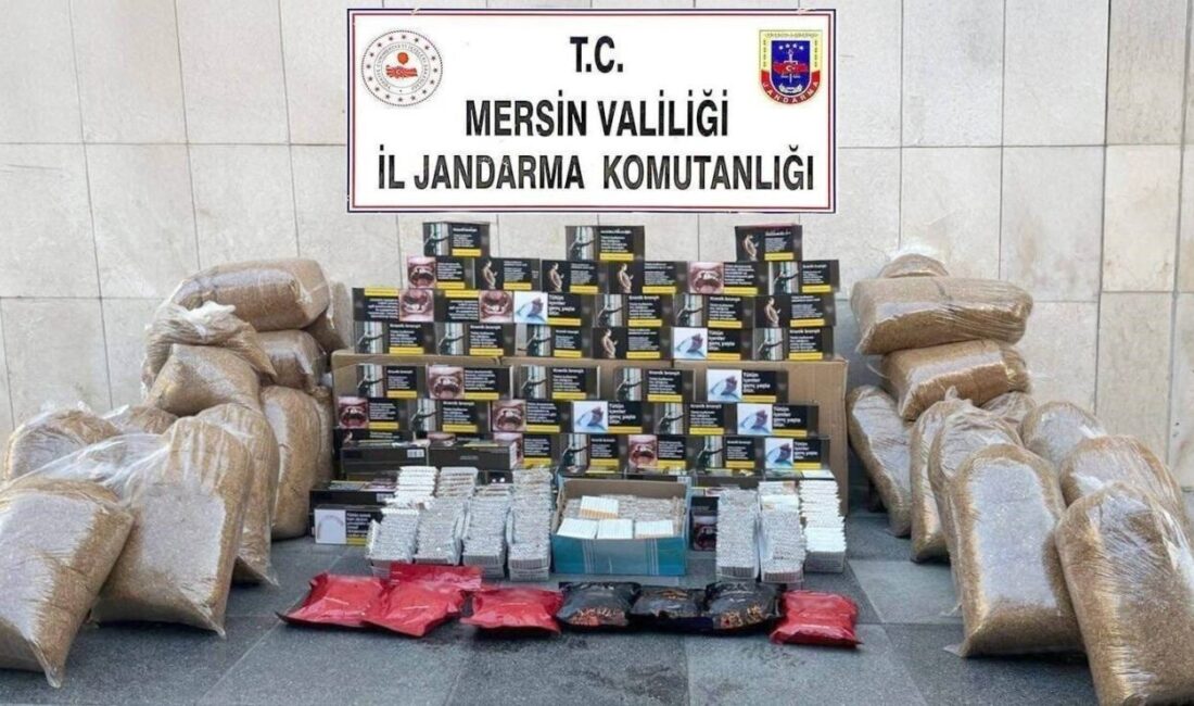 Mersin'de jandarma, kaçak sigara ticareti yapan 3 kişiyi gözaltına aldı.