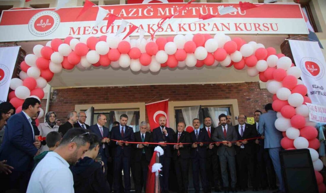 Bilal Erdoğan, Elazığ'da İl Müftülüğü Mescid-i Aksa Kur’an Kursu’nun açılışını