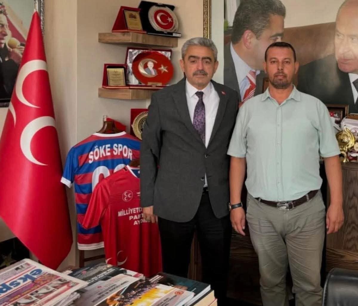 MHP Söke İlçe Teşkilatı'nda Mehmet Taşyumru'nun istifasının ardından Gürhan Selçuk