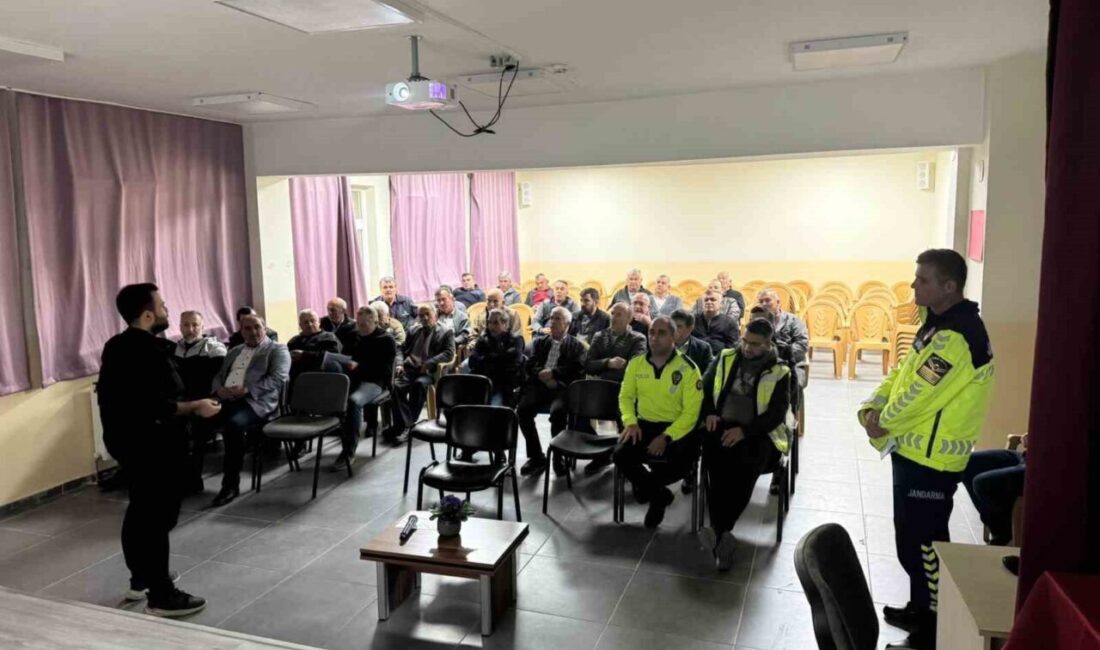 Mudurnu ilçesinde, 2025-2026 eğitim yılı için servis şoförlerine taşıma güvenliği