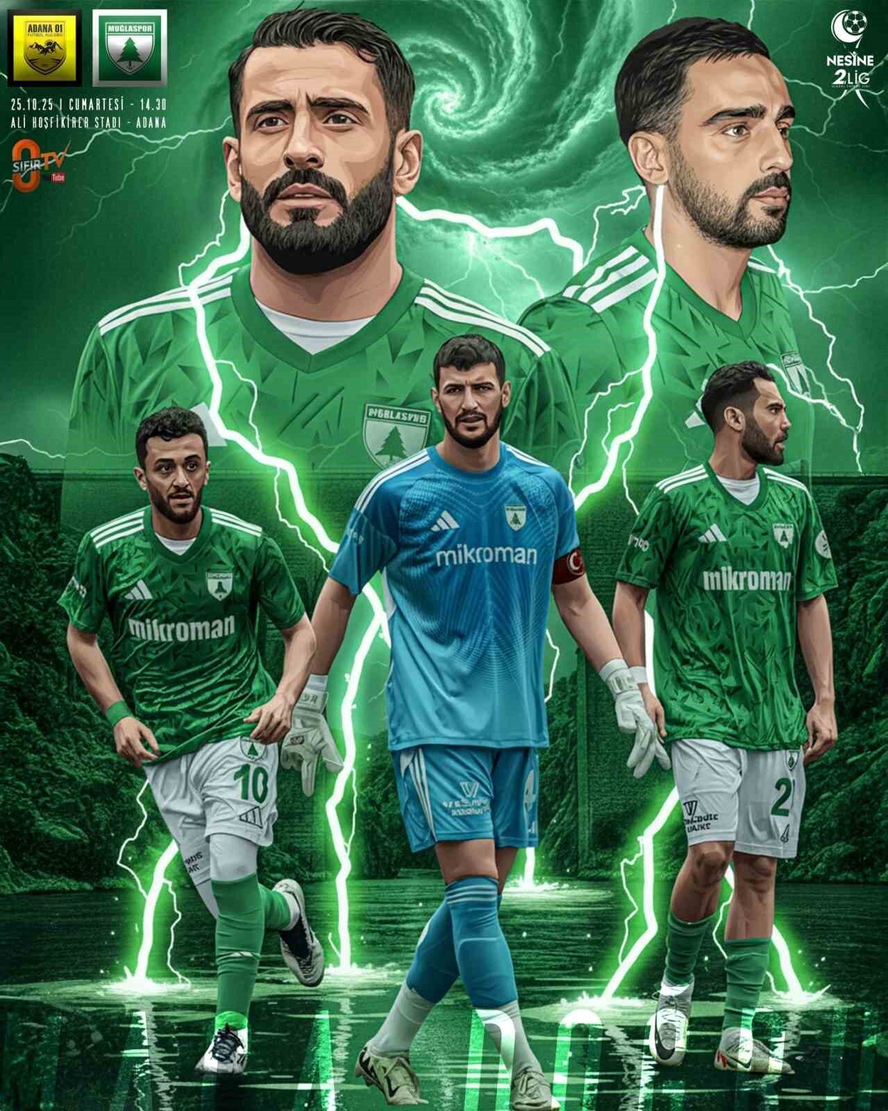 TFF 2. Lig'in 10. haftasında Muğlaspor, Adana 01 FK ile