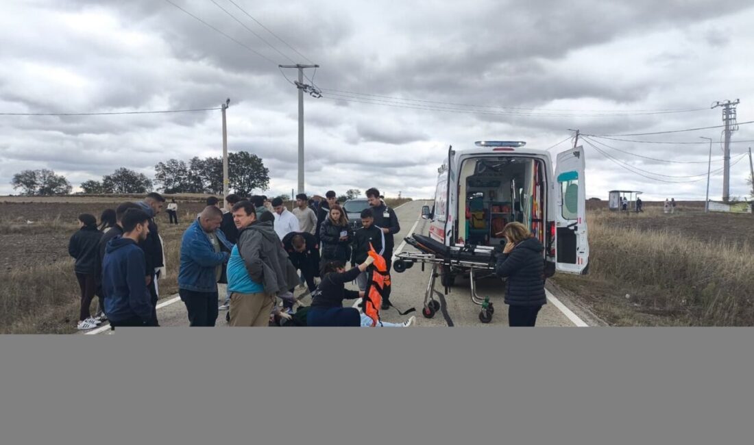 Muratlı ilçesinde H.E.D. yönetimindeki motosiklet, İ.Ö. idaresindeki otomobil ile çarpıştı.