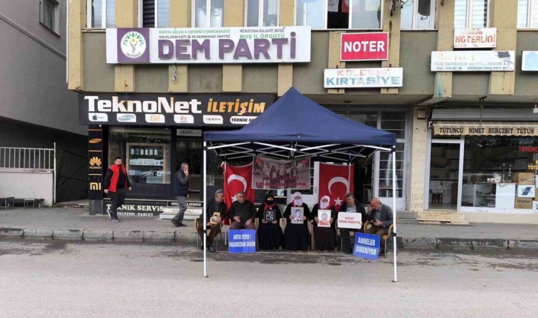 Muş'ta PKK tarafından kaçırılan çocuklar için aileler, DEM Parti İl