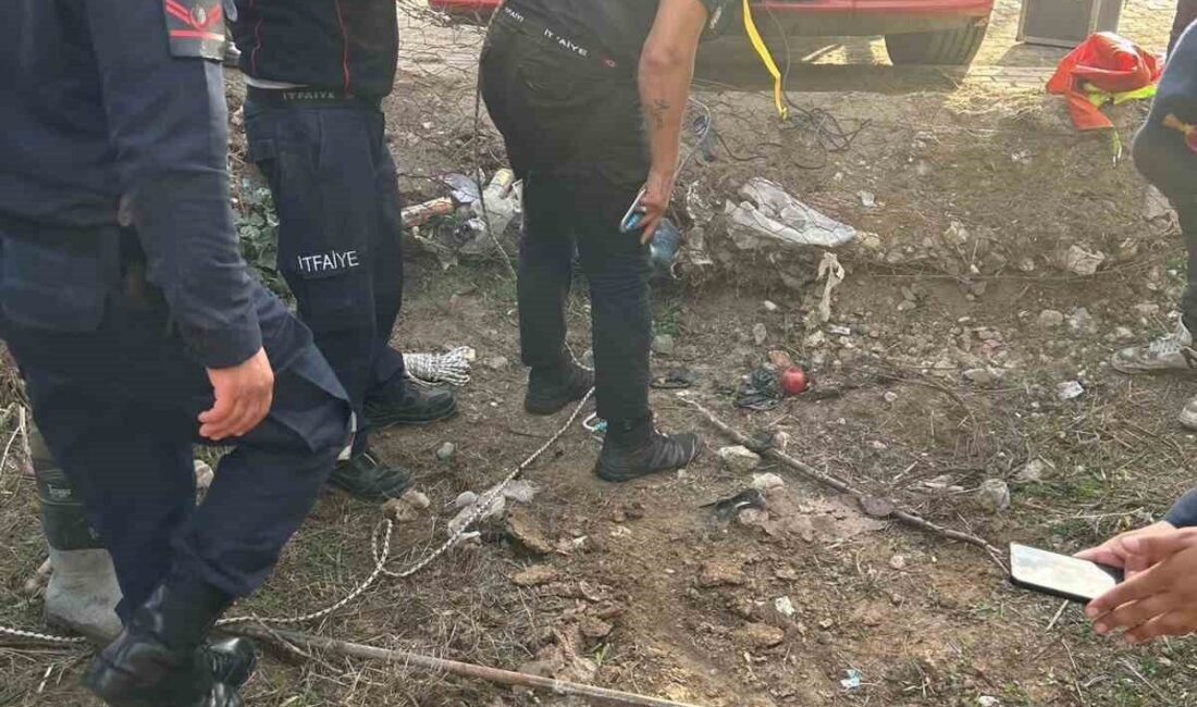 Aydın'ın Bozdoğan ilçesinde nar toplarken 10 metrelik bir kuyuya düşen