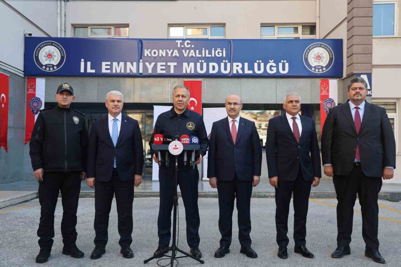 Konya'da düzenlenen "Narkokapan Konya" operasyonunda 3 bin 319 polis, 12