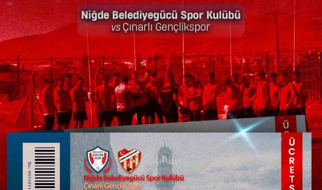 Niğde Belediyegücü Futbol Takımı, 12 Ekim Pazar günü saat 14.00'te