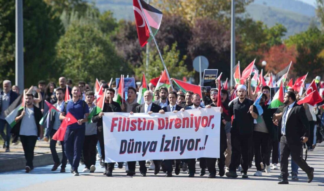 Ondokuz Mayıs Üniversitesi öğrencileri ve akademisyenleri, İsrail'in Gazze'deki insani yardım
