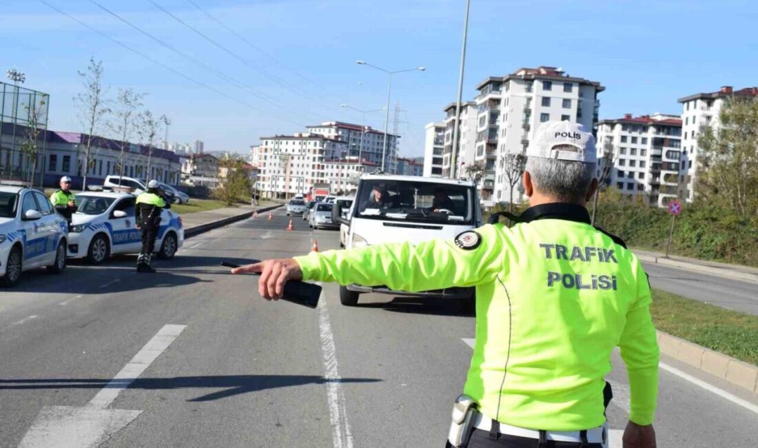 Ordu'da yapılan trafik denetimlerinde son bir haftada 16.156 araç kontrol