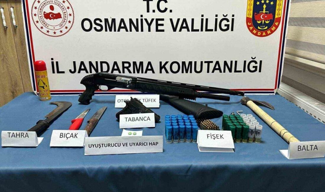 Osmaniye'de jandarma, 29 Eylül-5 Ekim tarihleri arasında yaptığı operasyonlarda 118