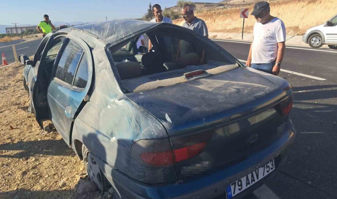 Kilis-Hatay kara yolundaki kazada, M.D. yönetimindeki araç kontrolden çıkarak takla