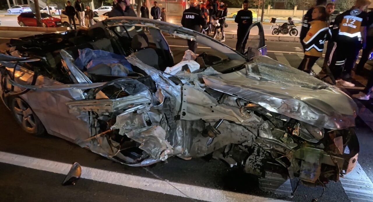 Aksaray'da meydana gelen trafik kazasında, 68 KY 552 plakalı Chevrolet