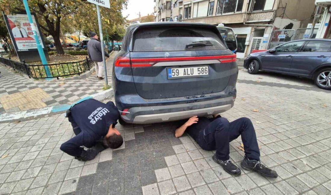 Tekirdağ’da Sıkışan Kedi, İtfaiye Ekiplerinin Başarılı Operasyonu ile Kurtarıldı Tekirdağ'ın Süleymanpaşa ilçesinde, park halindeki bir aracın lastiğine sıkışan kedi,
