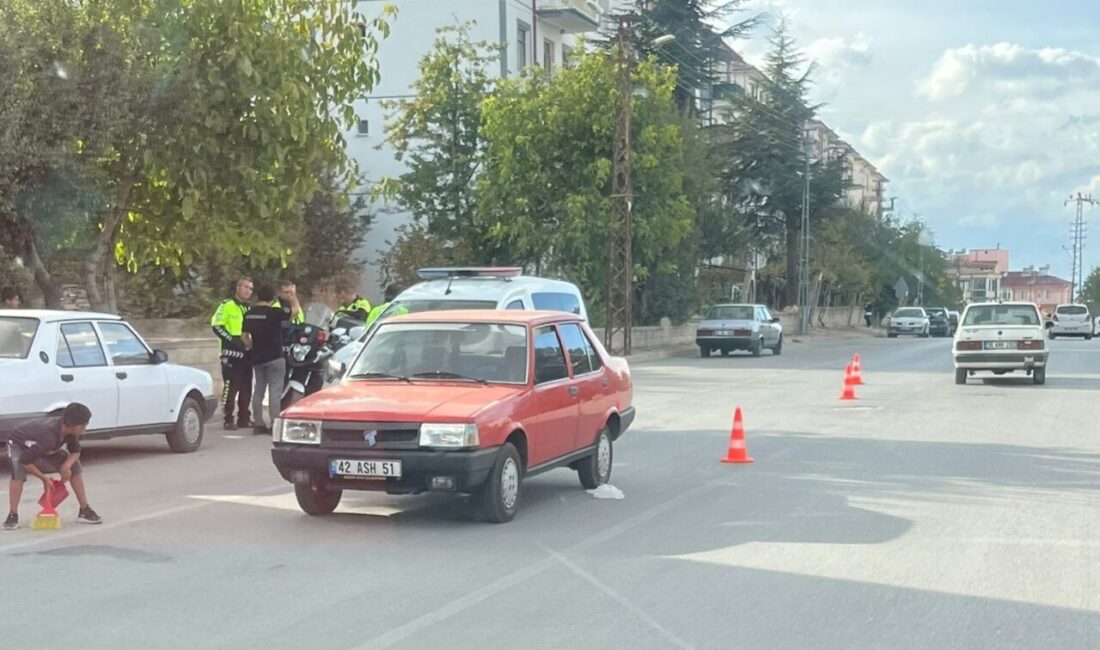 Konya'nın Beyşehir ilçesinde, yolun karşısına geçmeye çalışan 8 yaşındaki N.Ç.,
