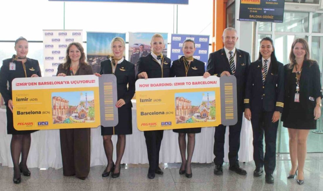 Pegasus Hava Yolları, İzmir’den Barselona’ya Direkt Uçuş Seferleri Başlattı Pegasus Hava Yolları, 24 Ekim'den itibaren İzmir Adnan Menderes'ten Barselona'ya