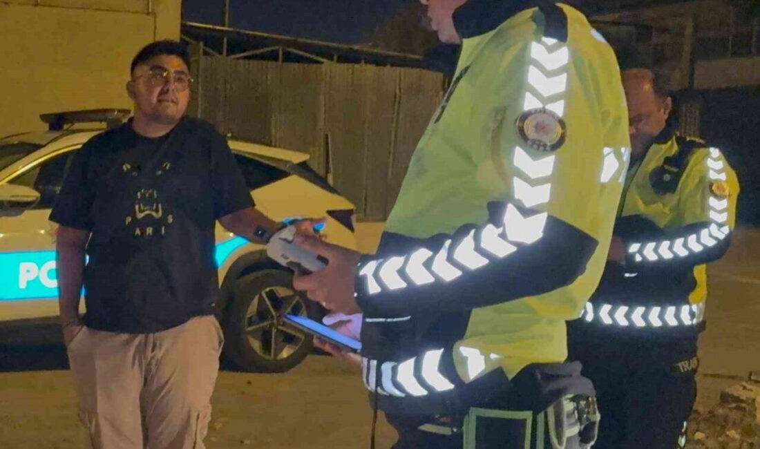 Kayseri'de A.Ö. isimli sürücü, plakasız aracıyla trafik kuralı ihlal ederek