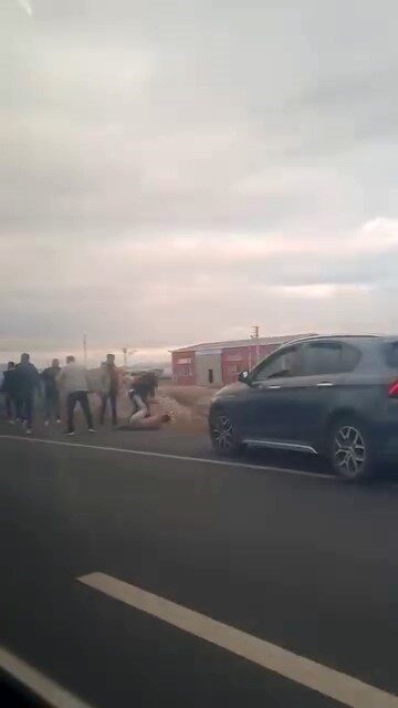 Aksaray'da polis memuru Ahmet Derin'in cenazesi sonrası gerçekleşen konvoyda meydana