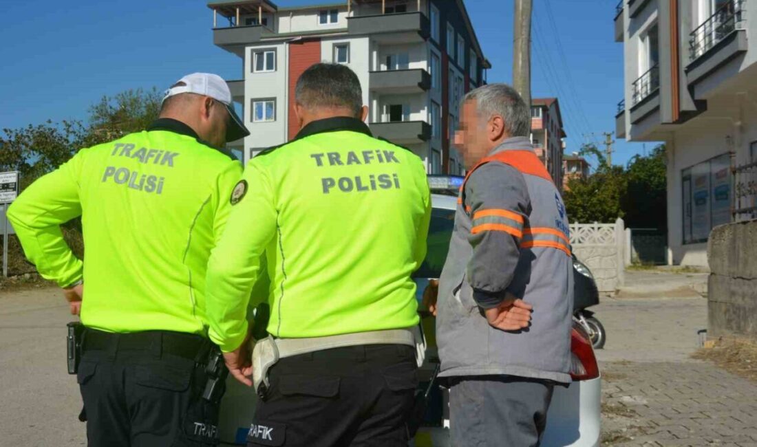 Ordu'nun Ünye ilçesinde, polis ekipleri tarım aracı olan patpatın sürücüsüne,