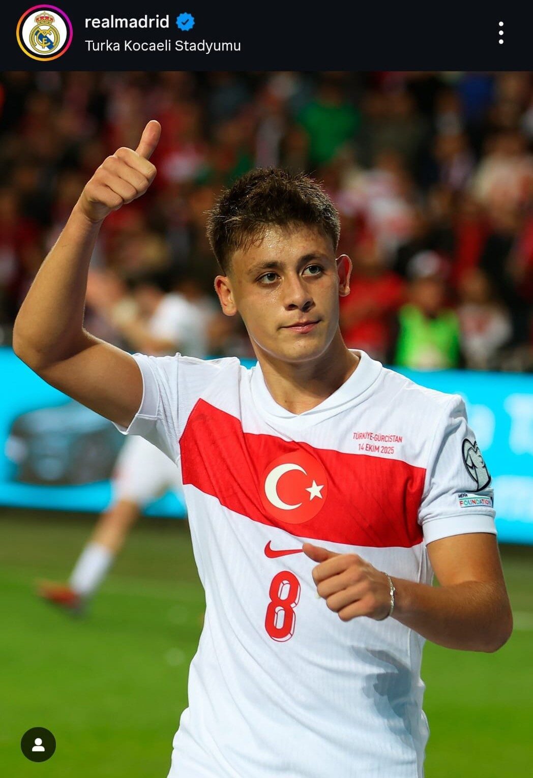 A Milli Takım, Gürcistan'ı 4-1 mağlup ettikten sonra Real Madrid,