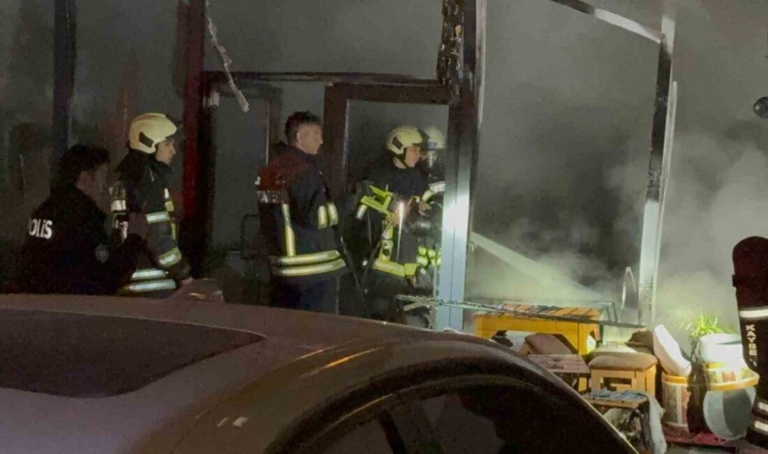 Kayseri’nin Talas ilçesindeki 14 katlı binanın altındaki restoranda çıkan yangın,