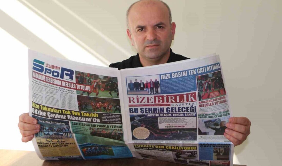 Rize'deki 6 yerel gazete, "Rize Birlik Gazetesi" adı altında birleşti.