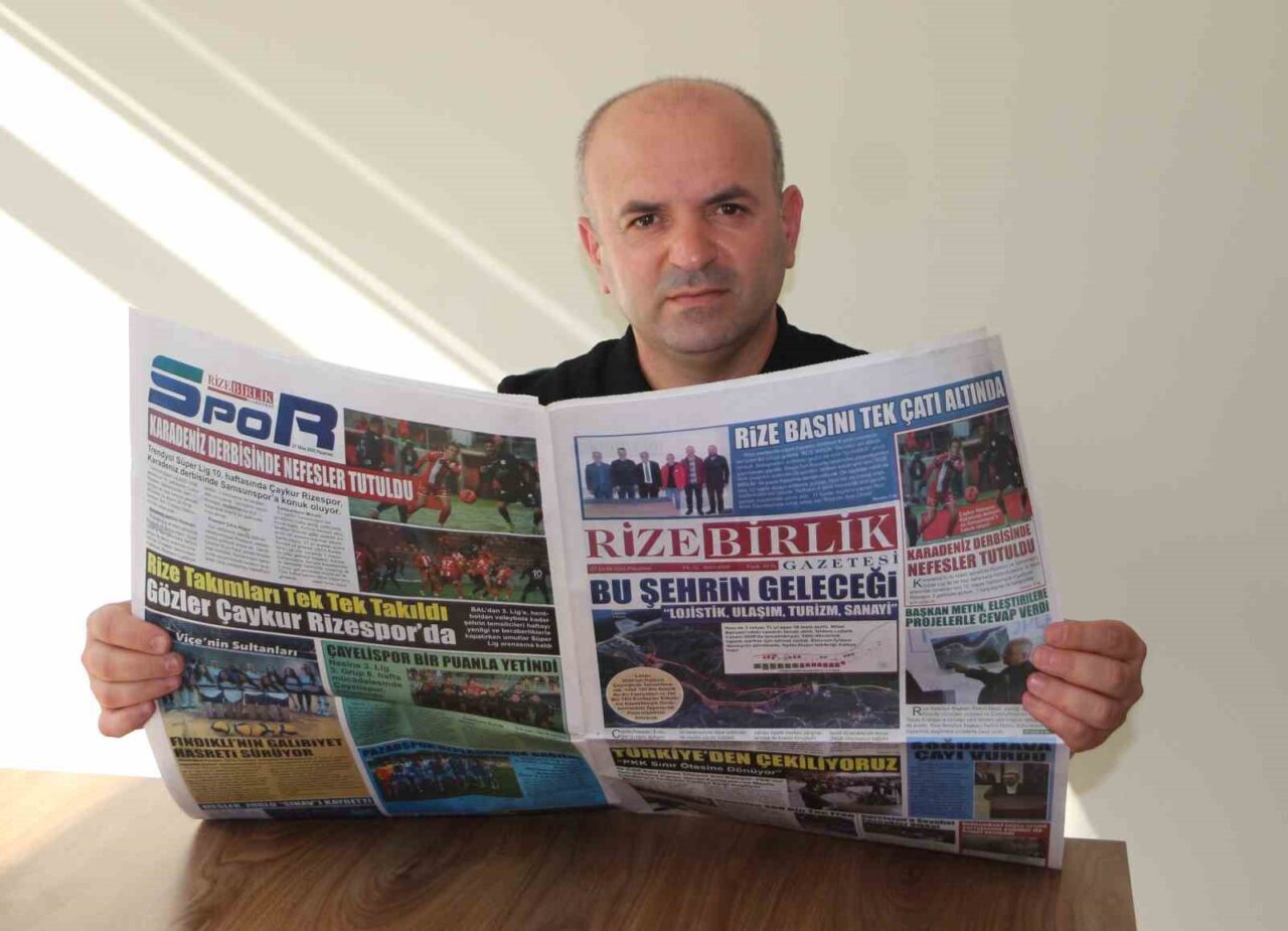 Rize'deki 6 yerel gazete, "Rize Birlik Gazetesi" adı altında birleşti.