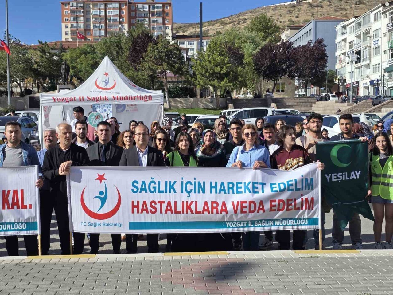 Dünya Sağlık Örgütü’nün "Dünya Yürüyüş Günü" etkinlikleri kapsamında Yozgat'ta farkındalık
