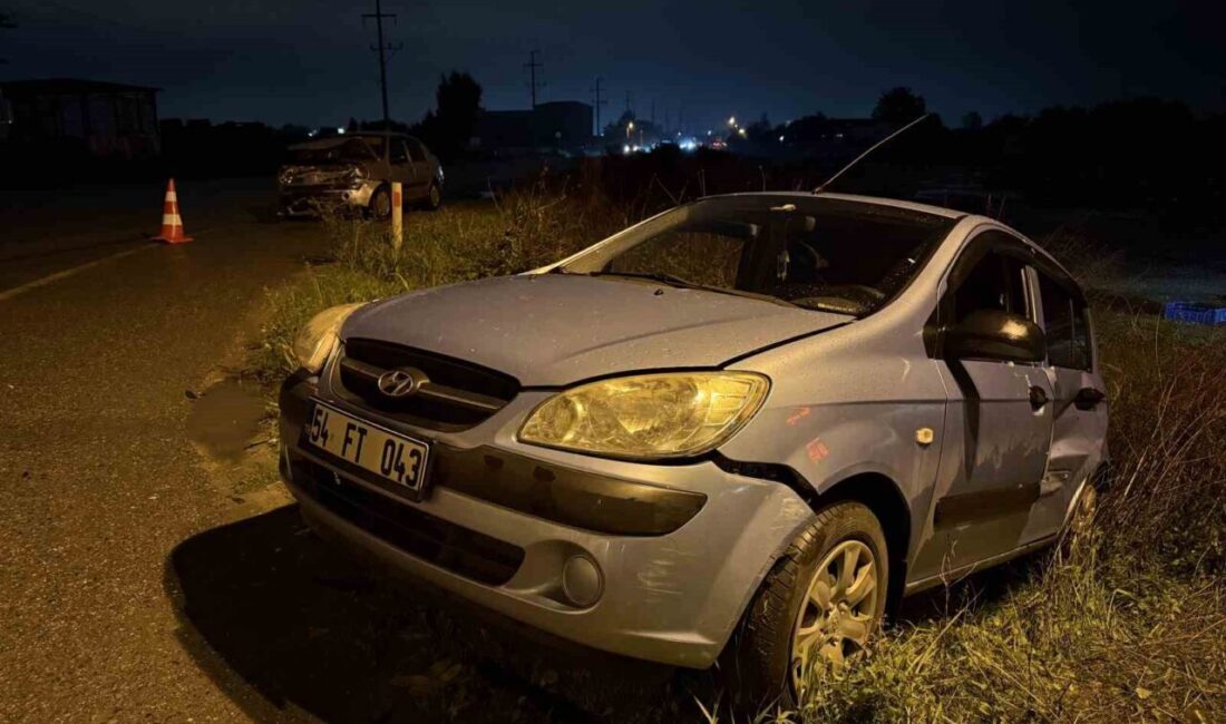 Sakarya’nın Erenler ilçesinde iki aracın çarpışması sonucu 3 kişi yaralandı.