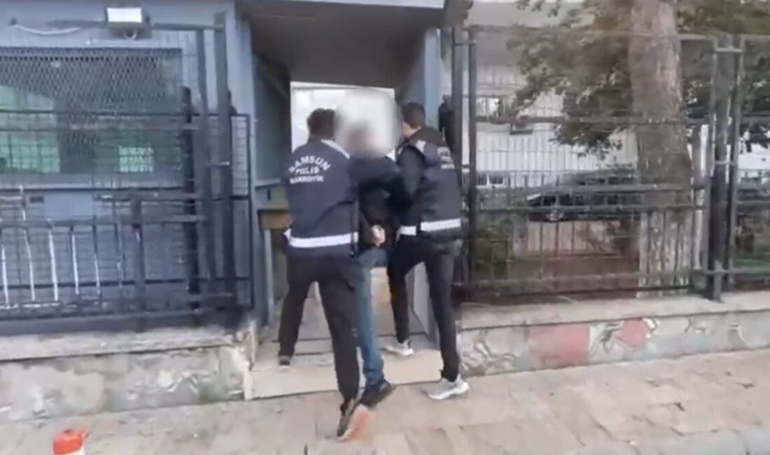 Samsun'da, 35 yıl 10 ay hapis cezası bulunan H.Y. (40)