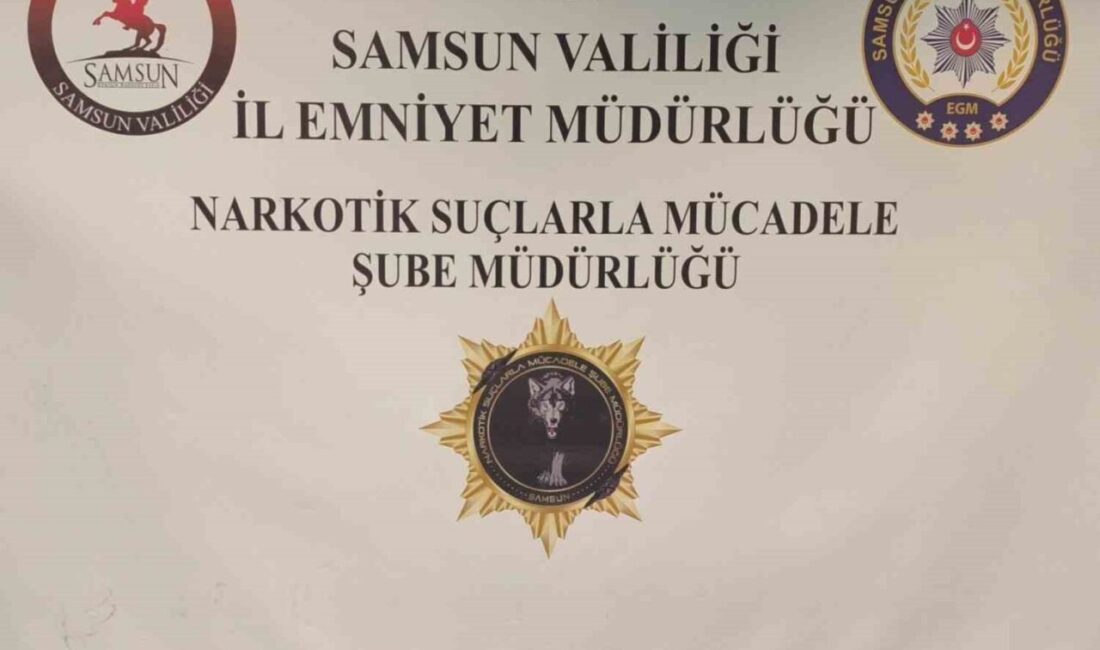 Samsun'da Narkotik Suçlarla Mücadele Şube Müdürlüğü, iki şüpheliyi uyuşturucu ticareti