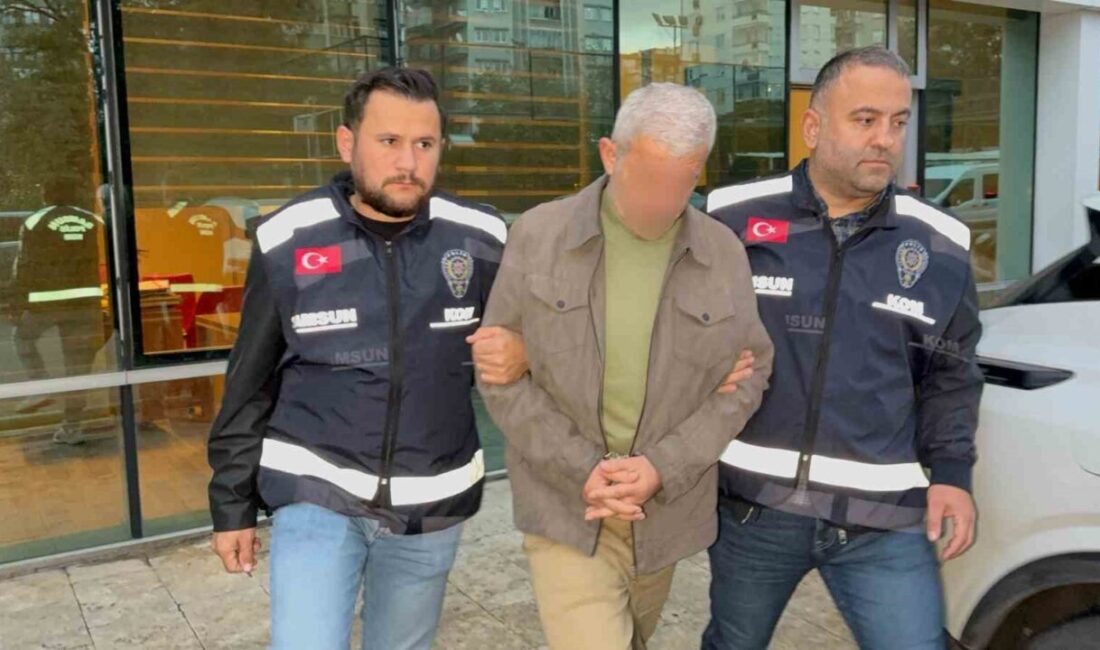 Samsun'da tefecilik ve silah ticareti operasyonu kapsamında H.K. tutuklanırken, V.N.