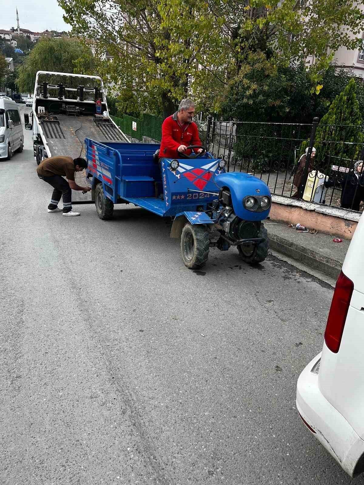 Alaplı İlçe Emniyet Müdürlüğü, Sanayi Çarşısı'nda hatalı park eden araçlara