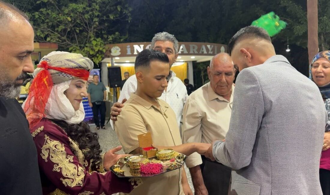 Şanlıurfa'da ilginç bir nişan töreni düzenlendi. Suriye'deki gelin Siya Egit