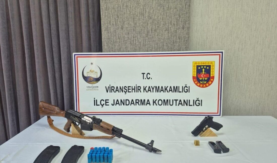 Şanlıurfa'da düzenlenen ruhsatsız silah operasyonunda jandarma, Haliliye, Bozova, Birecik ve