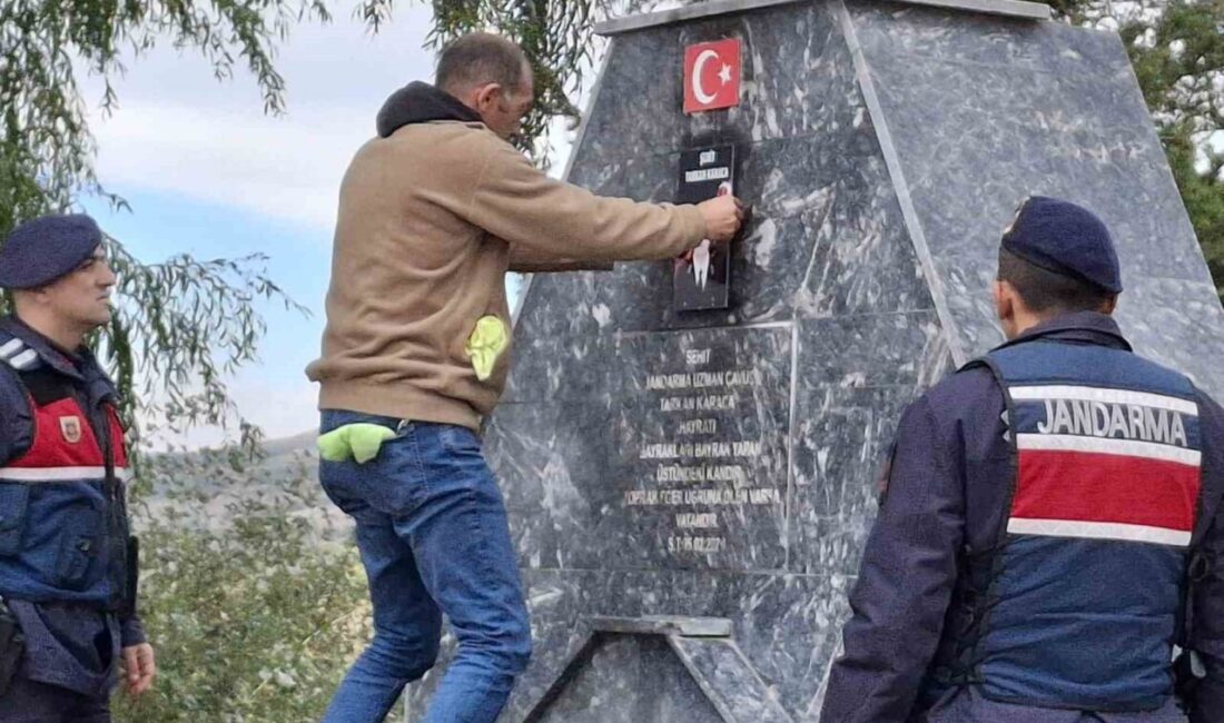Eskişehir’de Şehit Jandarma Uzman Çavuş Tarkan Karaca’ya ait hayrat, kimliği