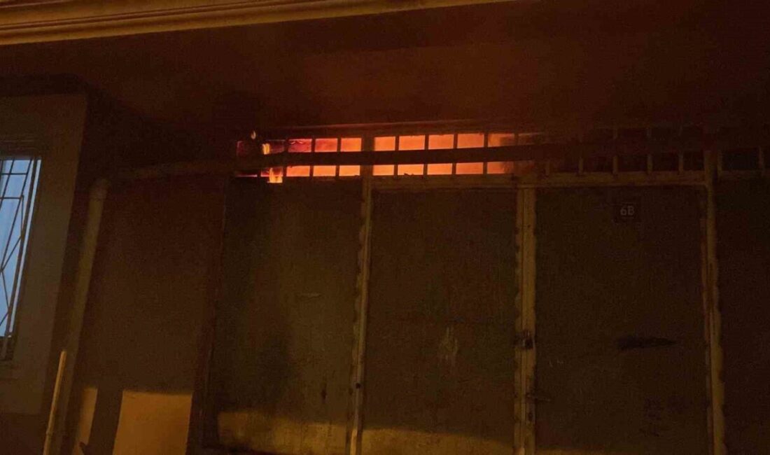 Siirt'te bir apartmanın alt katındaki gıda deposunda çıkan yangın, hızla