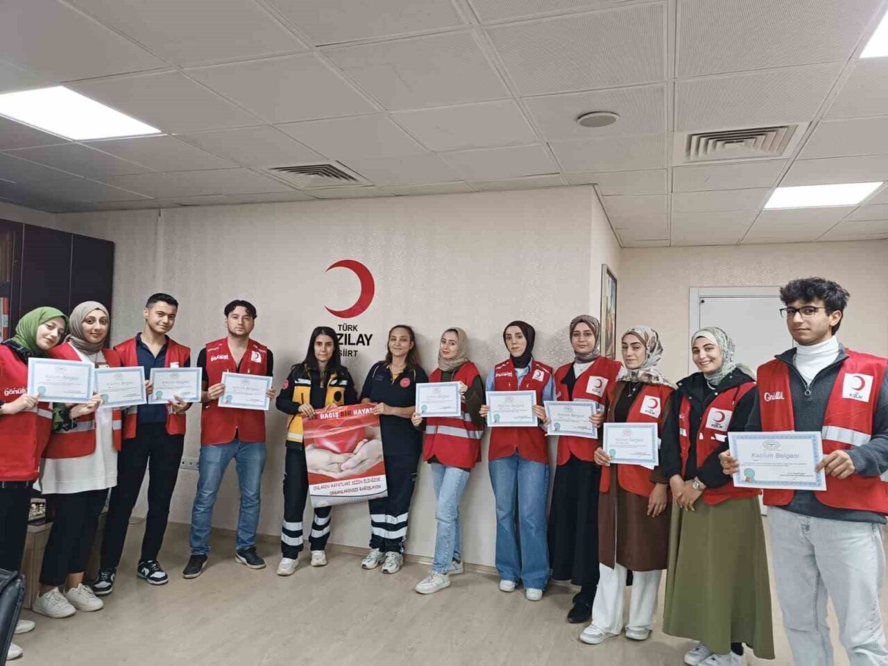 Siirt Sağlık Müdürlüğü, Kızılay gönüllülerine organ bağışı ve beyin ölümü