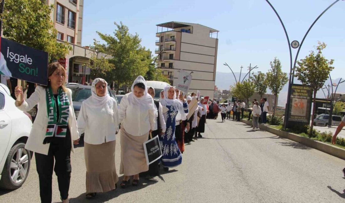 Şırnak’ta gerçekleştirilen "Sessiz Çığlık" yürüyüşü, kadınların Gazze'deki insanlık dramına dikkat