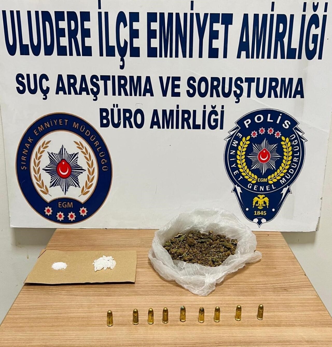 Şırnak'ta Narko-Alan uygulaması kapsamında "uyuşturucu madde imal ve ticareti" suçundan