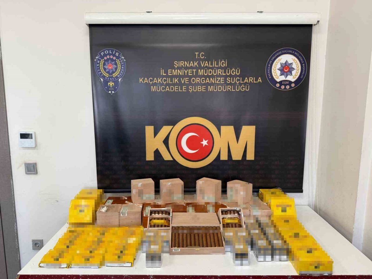 Şırnak Emniyet Müdürlüğü, merkez ve ilçelerdeki narkotik ve kaçakçılık operasyonlarıyla