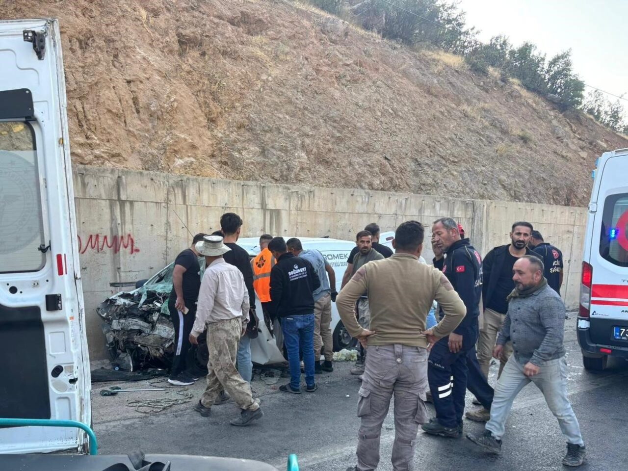 Şırnak'ın Uludere ilçesinde, Ortabağ ve Ortasu köyleri arasında bir yolcu