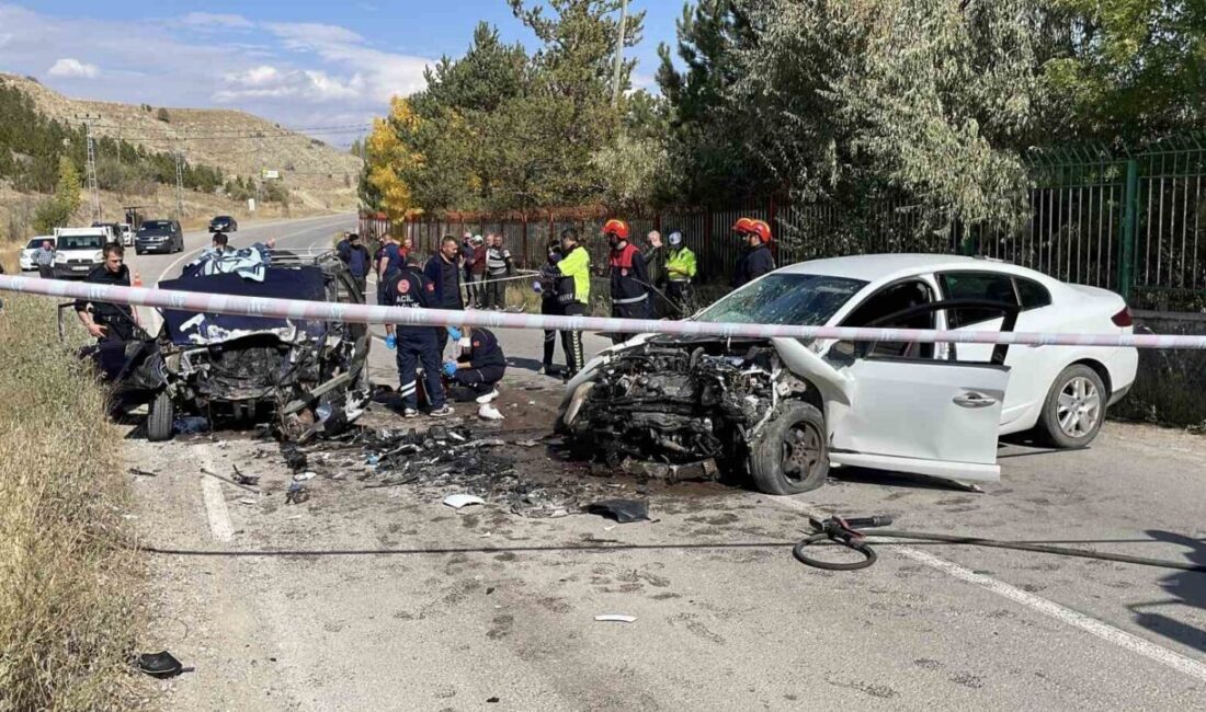 Sivas'ta iki aracın çarpışması sonucu 80 yaşındaki Ahmet Serttaş yaşamını