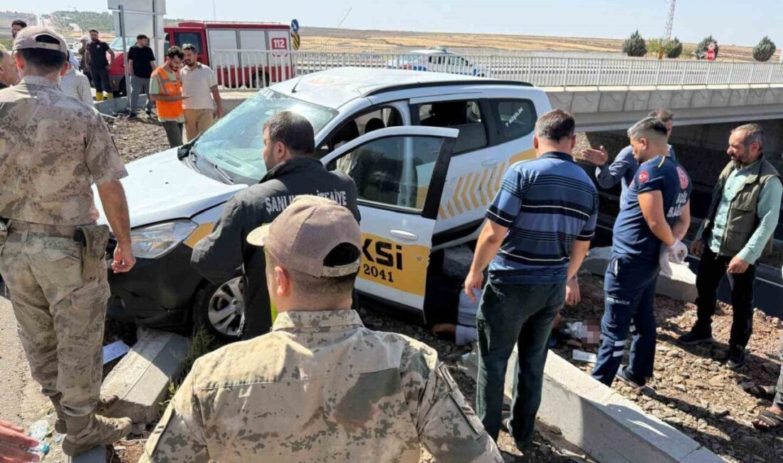 Şanlıurfa'nın Siverek ilçesinde meydana gelen trafik kazasında saman yüklü bir